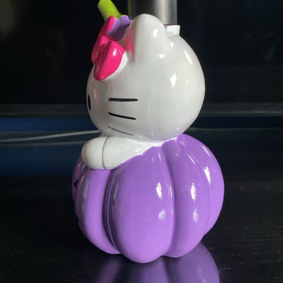 New 2024 Sanrio Hello Kitty Halloween Soap Dispenser, Purple Pumpkin Design - Picture 2 of 4